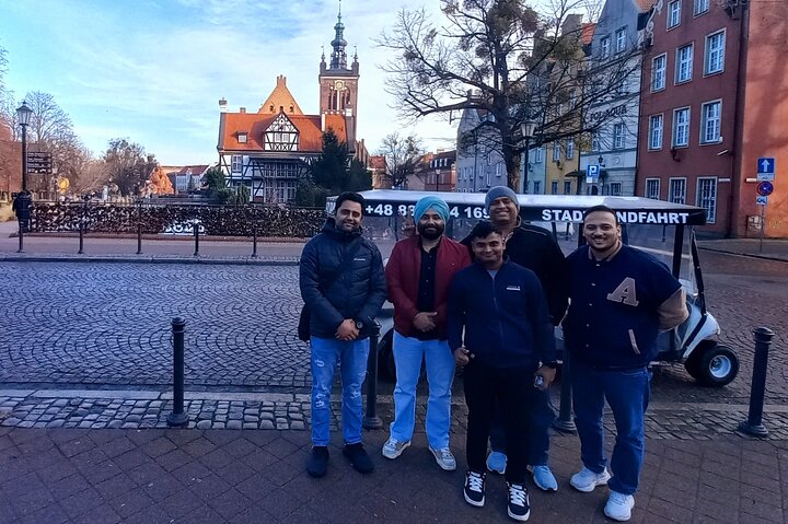 Gdansk: 2H City Sightseeing Tour LIVE GUIDED by Buggy/Golf cart