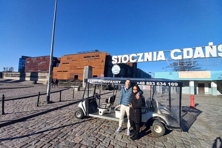 Gdansk: 2H City Sightseeing Tour LIVE GUIDED by Buggy/Golf cart