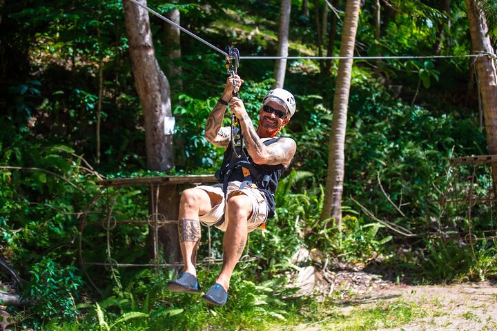 Koh Phangan Zipline Adventure with Wang Sai Waterfall View