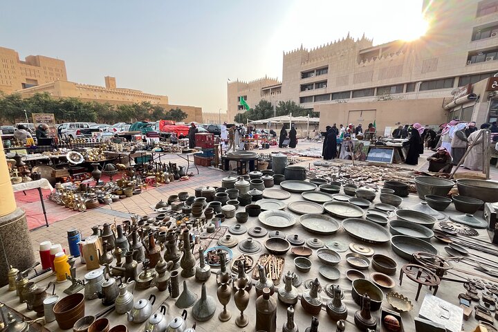 Walking Tour: Al Masmak Fortress, Souq Al Zal, and Saudi coffee