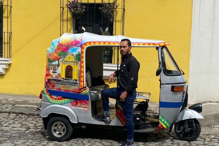 Tuk Tuk Adventure in Antigua from Puerto Quetzal