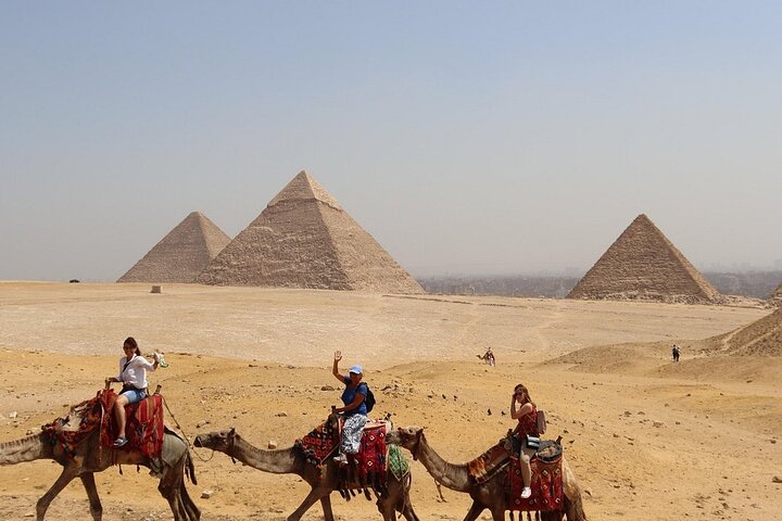 Day Tour to Giza Pyramids, Museum from Port Said with Camel Ride