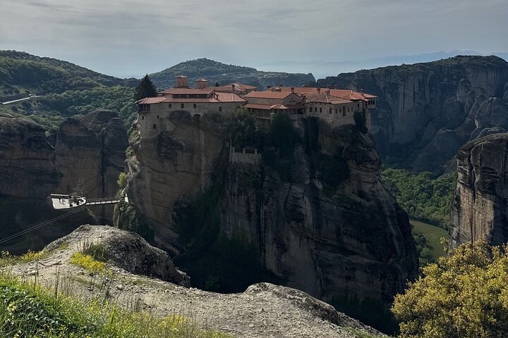 From Athens:Meteora Caves & Monasteries History Day Trip by Train