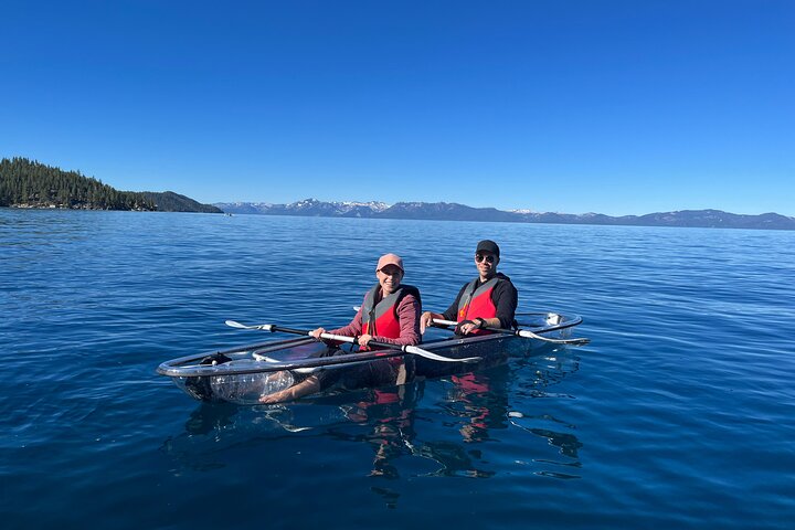 Lake Tahoe Clear Kayak Tour at Sand Harbor with Small Groups