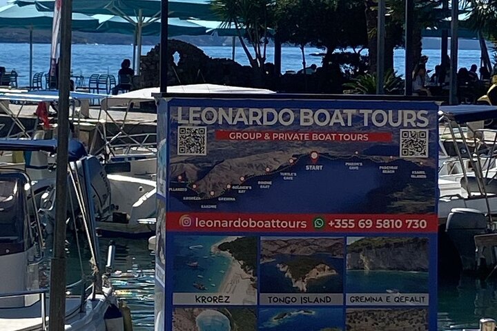 Saranda:Boat Tour to Kakome,Hidden Cave & Beaches,with snorkell.