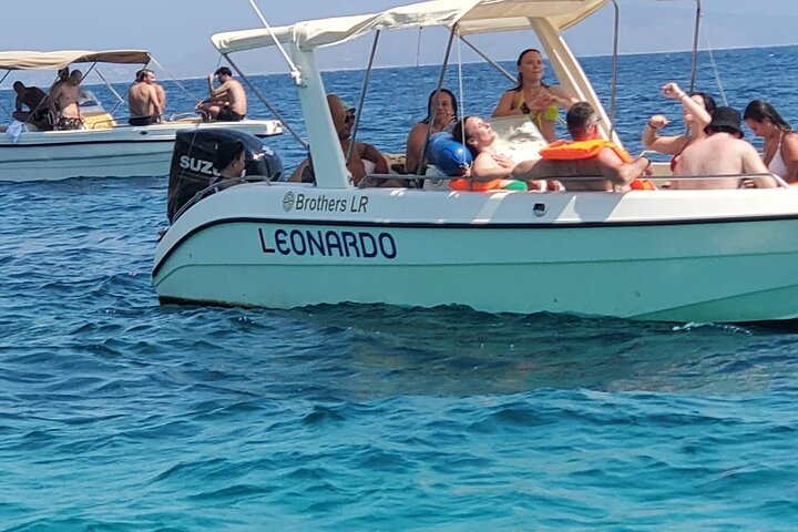 Saranda:Boat Tour to Kakome,Hidden Cave & Beaches,with snorkell.