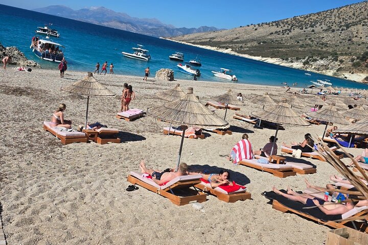 Saranda:Boat Tour to Kakome,Hidden Cave & Beaches,with snorkell.