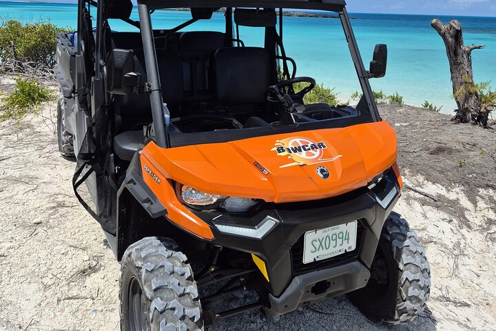 Exuma,Bahamas: 6 Seater Buggy/Jeep Rental with Bluetooth speakers