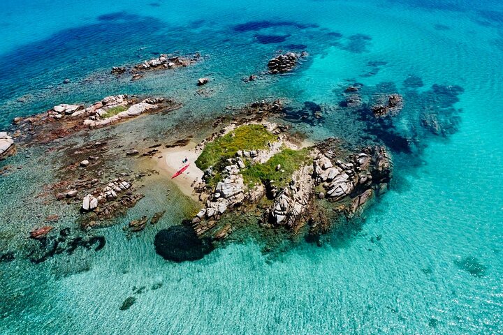 Kayak Tour to Maddalena and Caprera + Snorkeling and Typical Aperitif