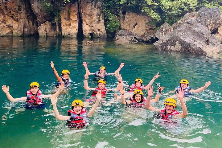 Zipline Dark cave & Paradise cave: Full-day Exploration