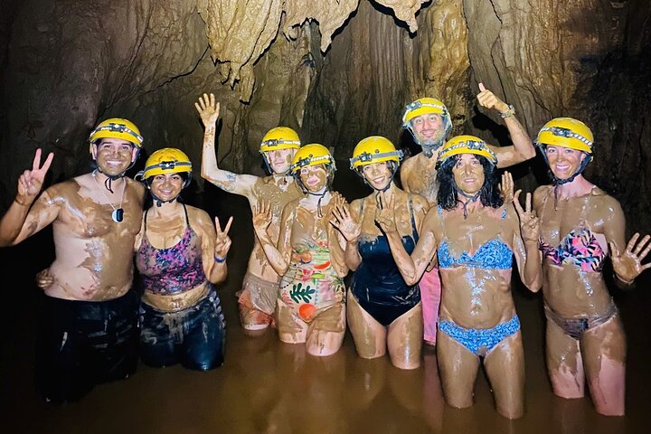Zipline Dark cave & Paradise cave: Full-day Exploration