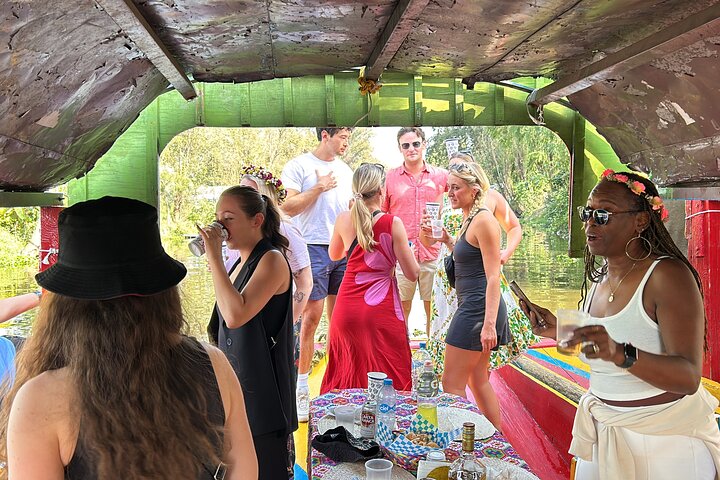 Xochimilco Barco Fiesta Tentacion 18+ with Open Bar and Tacos