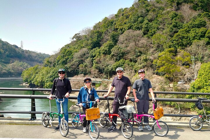 Slow Cycling Tour at Uji's Matcha Green Tea Fields and Heritage