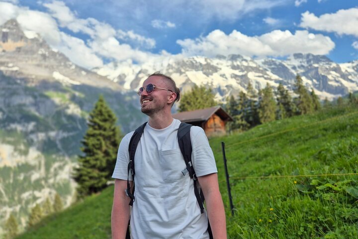Cheese and chocolate on mountain summit