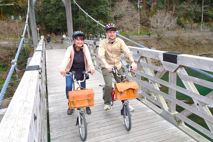 Slow Cycling Tour at Uji's Matcha Green Tea Fields and Heritage