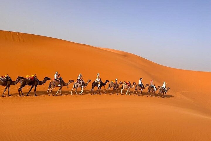 Merzouga Luxury AC/ Heating Camp: Camel Ride, Dinner & breakfast