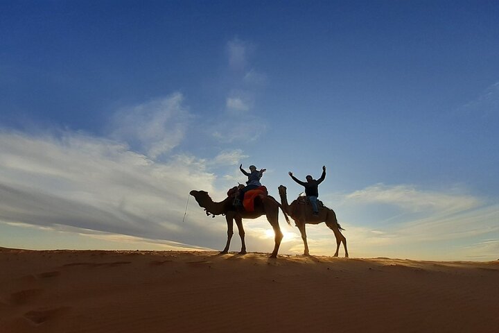 Merzouga Luxury AC/ Heating Camp: Camel Ride, Dinner & breakfast