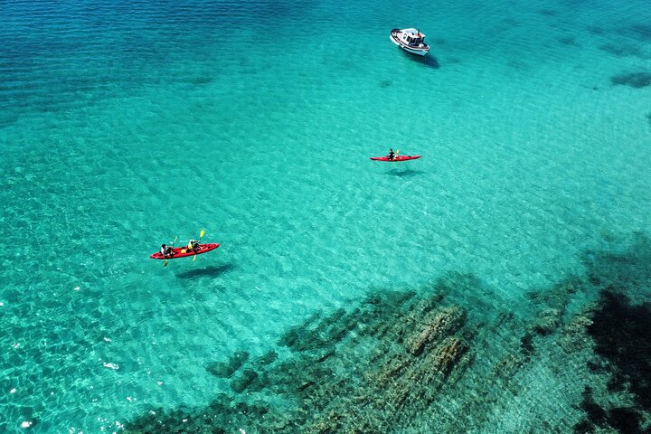 Kayak Tour to Maddalena and Caprera + Snorkeling and Typical Aperitif