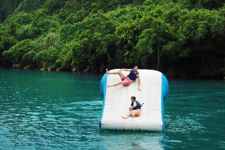 Zipline Dark cave & Paradise cave: Full-day Exploration