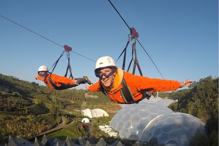 England’s Fastest Zipline at the Eden Project