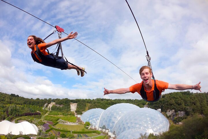 England’s Fastest Zipline at the Eden Project