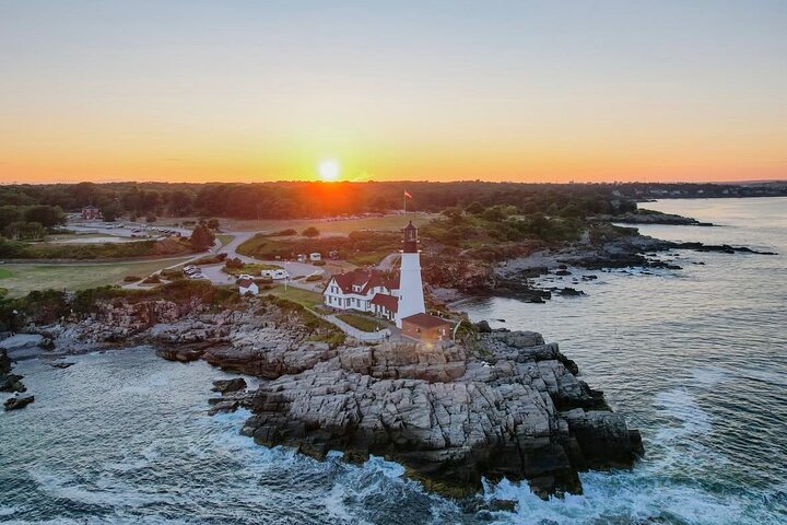 Sunset Windjammer Cruise Along the Coast of Portland Maine