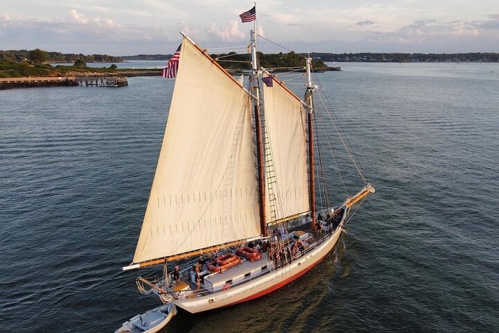 Sunset Windjammer Cruise Along the Coast of Portland Maine