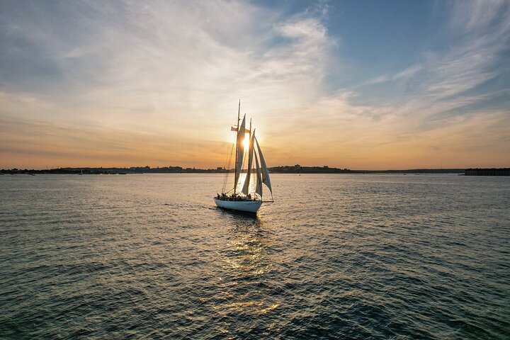Sunset Windjammer Cruise Along the Coast of Portland Maine