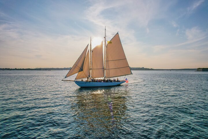 Sunset Windjammer Cruise Along the Coast of Portland Maine