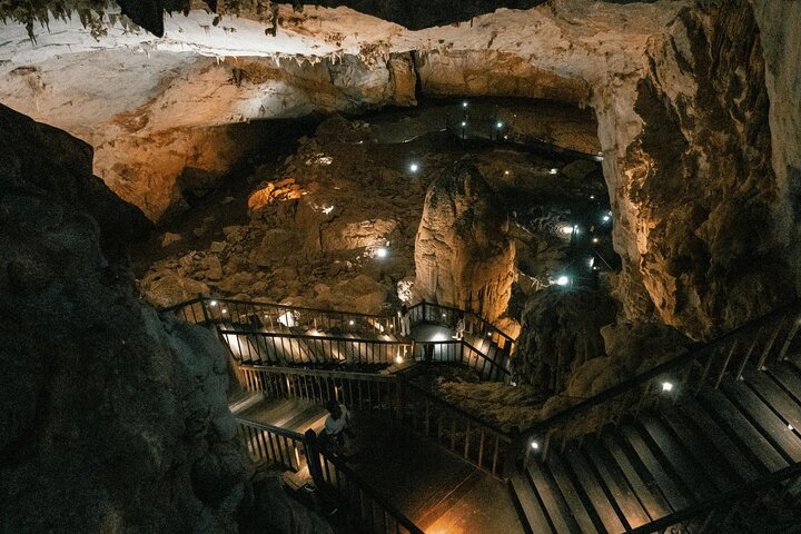 From Hue: Paradise Cave and Dark Cave Day Tour