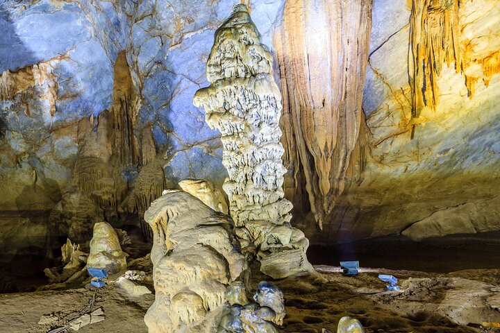 From Hue: Paradise Cave and Dark Cave Day Tour