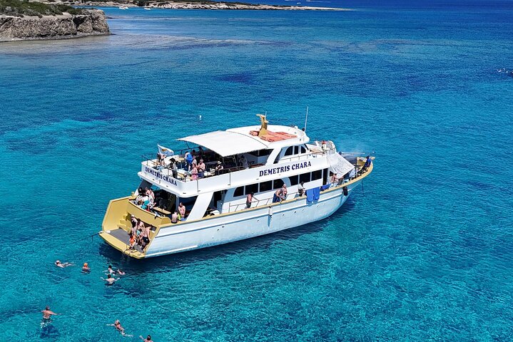 Demetris Chara Boat/Blue Lagoon boat trips with BBQ and SLIDE