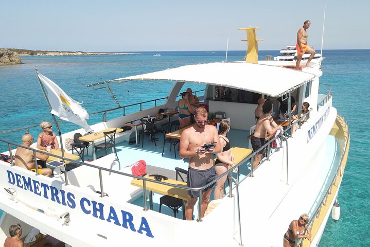Demetris Chara Boat/Blue Lagoon boat trips with BBQ and SLIDE