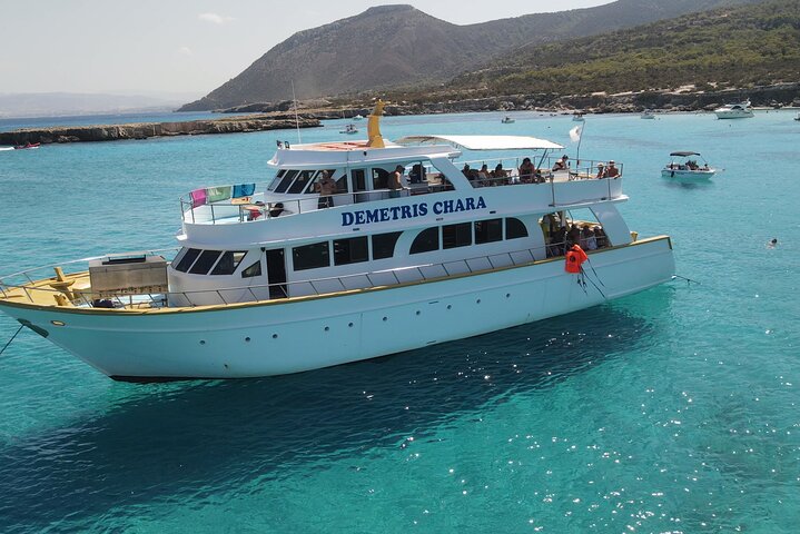 Demetris Chara Boat/Blue Lagoon boat trips with BBQ and SLIDE