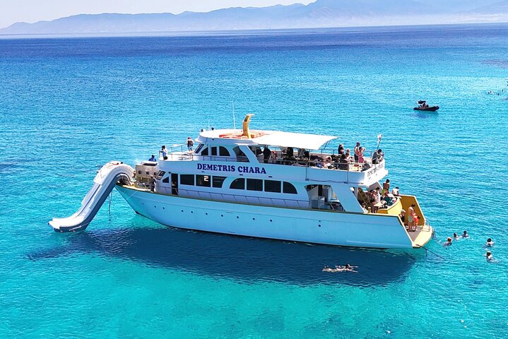 Demetris Chara Boat/Blue Lagoon boat trips with BBQ and SLIDE