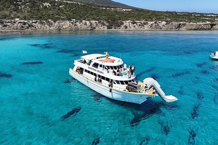 Demetris Chara Boat/Blue Lagoon boat trips with BBQ and SLIDE