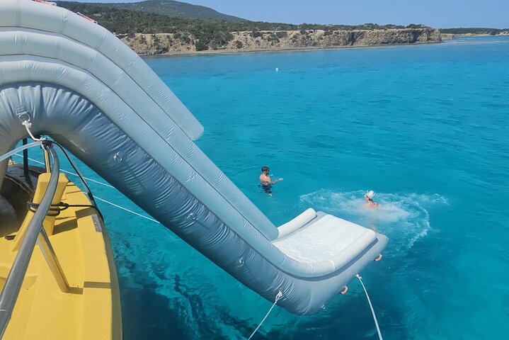 Demetris Chara Boat/Blue Lagoon boat trips with BBQ and SLIDE