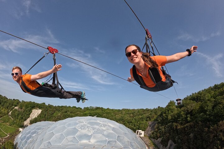 England’s Fastest Zipline at the Eden Project