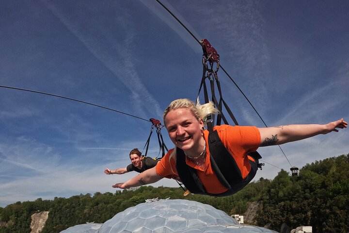 England’s Fastest Zipline at the Eden Project