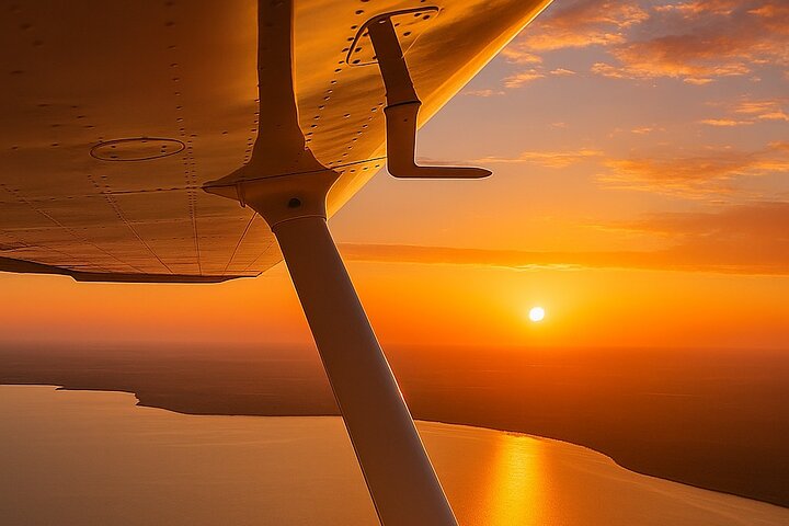 Panoramic Private Airplane Flight Experience Over Asuncion