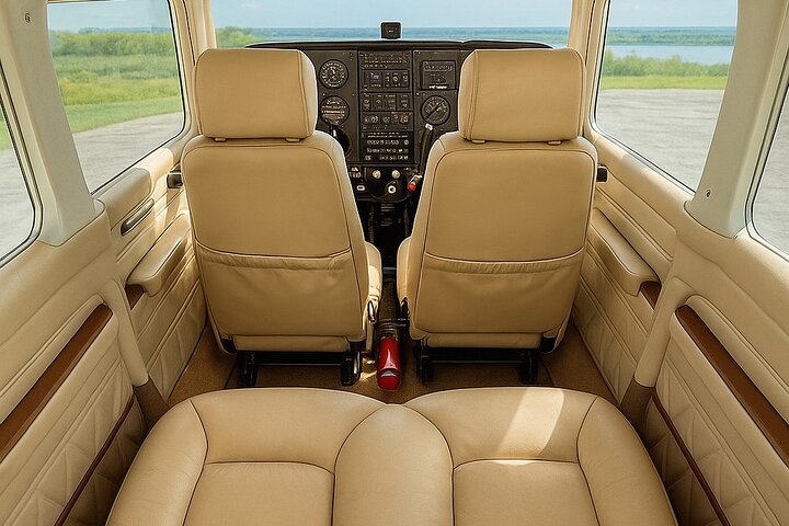 Panoramic Private Airplane Flight Experience Over Asuncion