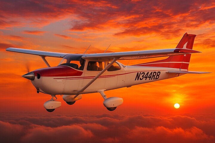 Panoramic Private Airplane Flight Experience Over Asuncion
