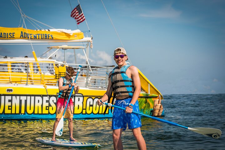 Shell Island Inflatable Adventure Park & Dolphin Sightseeing Tour