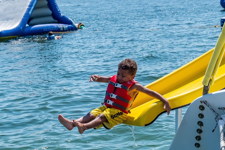 Shell Island Inflatable Adventure Park & Dolphin Sightseeing Tour