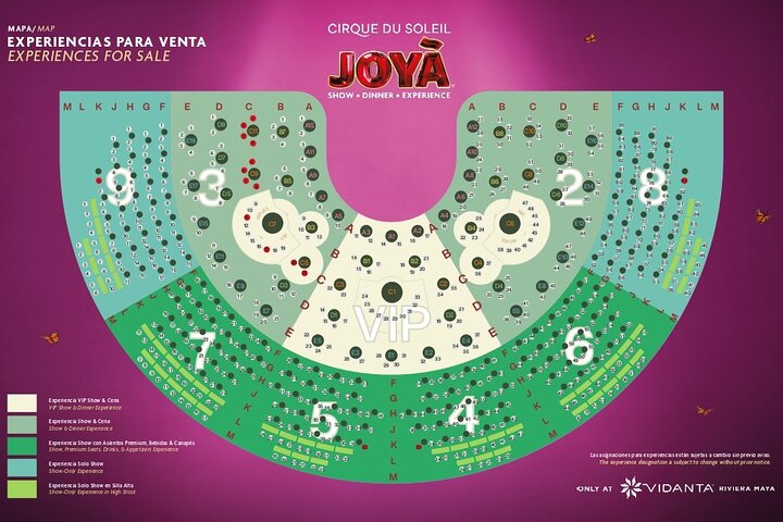 Cirque du Soleil JOYÀ Admission Tickets