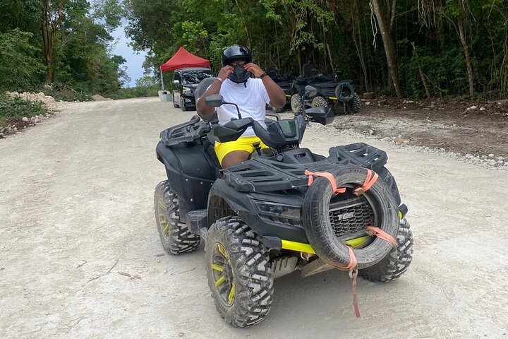 ATV & Bamboo Rafting With Limestone Foot Massage.