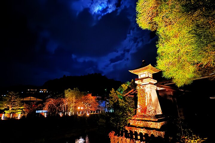 Takayama: Private Night Walking Tour with Dinner