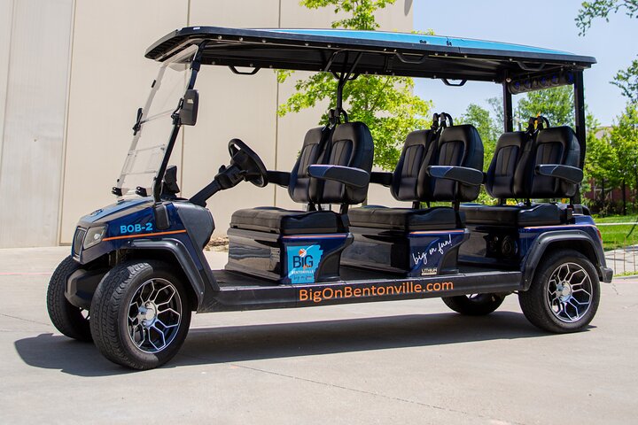 Shared Golf Cart Tour of Bentonville, Arkansas
