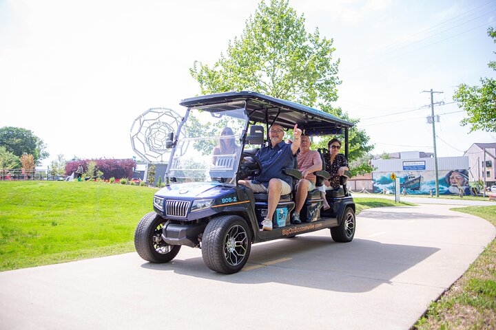 Shared Golf Cart Tour of Bentonville, Arkansas