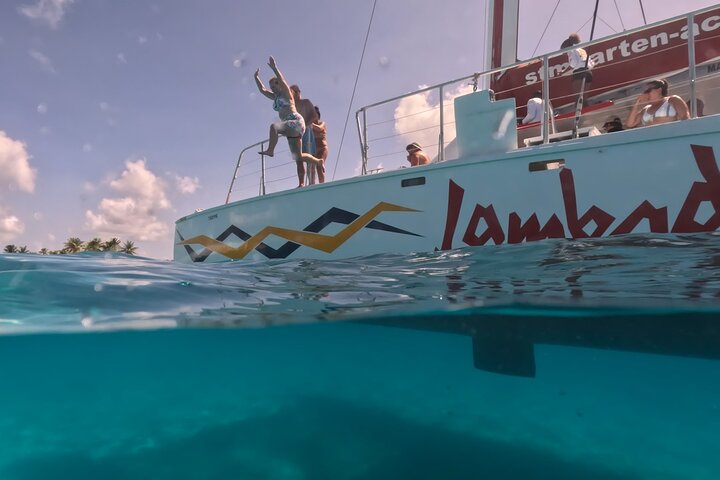 Prickly Pear Catamaran Trip from St Maarten Including Lunch